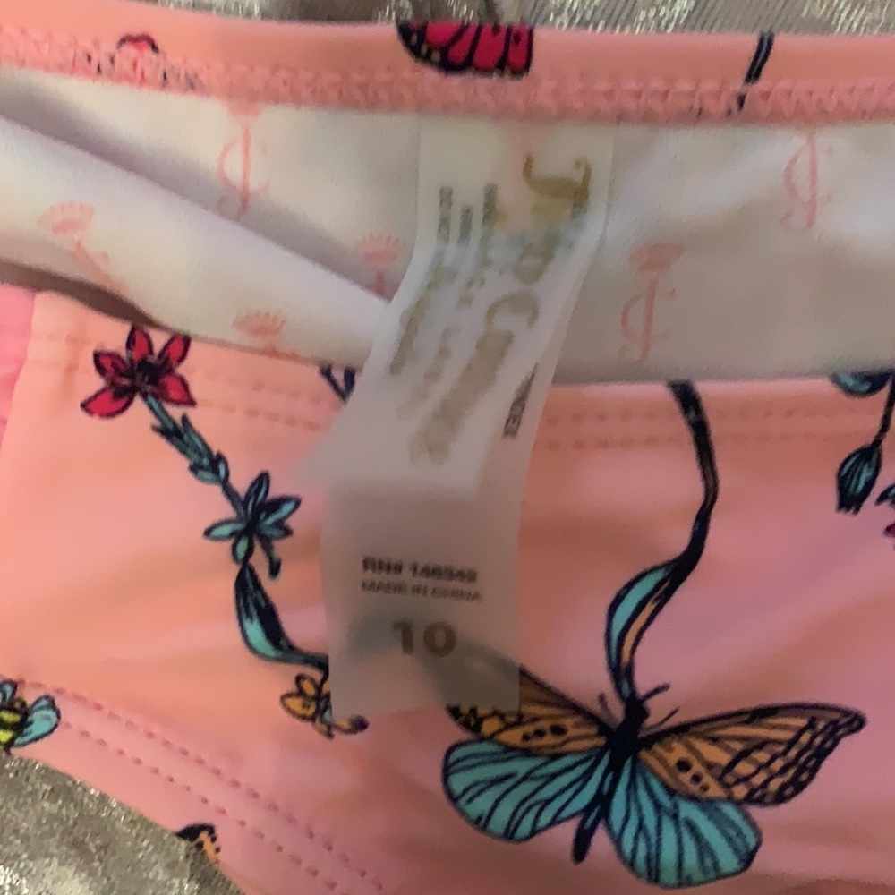 EUC juicy couture 2 piece rash tankini size 10 - Picture 9 of 9